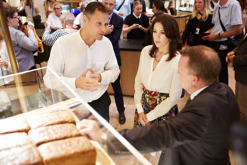 Claus Meyer, kronprinsesse Mary og Lars Løkke