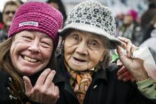 Hjemløsedagen afholdes hver år den 17. oktober på FN's Internationale Fattigdomsdag. Bag eventen står foreneingen Hjemløsedagen, som er en sammenslutning af sociale organisationer, der alle arbejder for vedre vilkår og rettigheder til hjemløse. Her ses hjemløse Sabina og Kokima.