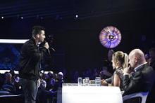 X-Factor fredag den 20. marts 2015. Her Baraa og dommerne.