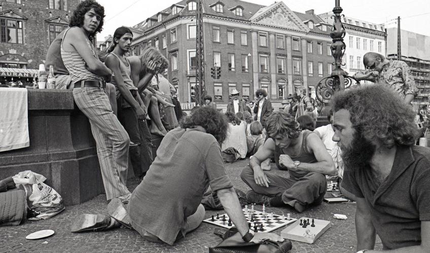 folk på gammel torv