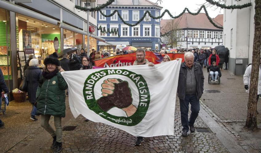 Demonstration mod racisme i Randers.